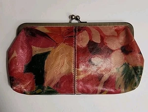 Vtg Patricia Nash Floral Leather Kiss Lock Clutch Shoulder Bag Purse w Dust Bag - Picture 1 of 14
