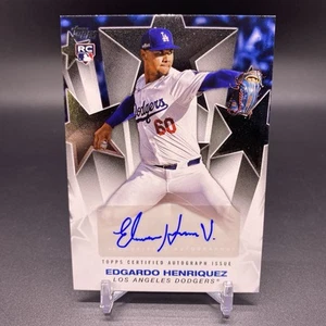 2025 Topps Edgardo Henriquez RC Baseball Stars Auto Los Angeles Dodgers Rookie - Bild 1 von 2
