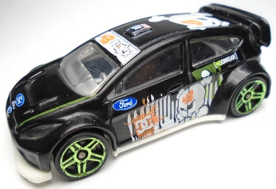 2011 HOT WHEELS NEW MODELS '12 FORD FIESTA KEN BLOCK BLACK 1:64 DIECAST 3" CAR - Image 1 of 4