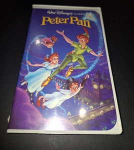 Peter Pan VHS Disney Clamshell The Classics Black Diamond Edition  - Picture 1 of 7