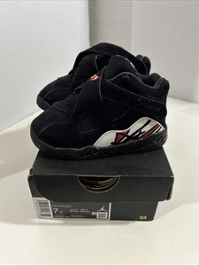 Niño Jordan 8 Retro "Playoffs" Negro/Verdadero Rojo-Blanco (305360 062) Talla 7C - Imagen 1 de 8