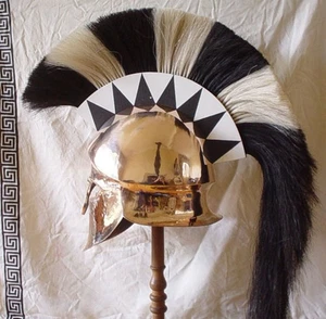 Collectible Medieval Corinthian Helmet Greek Handmade Vintage Halloween Costume - Bild 1 von 4