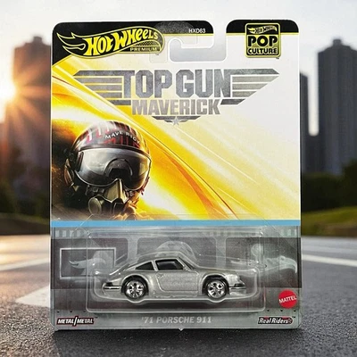 Coche diecast Porsche 911 Top Gun Maverick '71 Hot Wheels Premium Pop Culture 2025 Foto 1 de 4