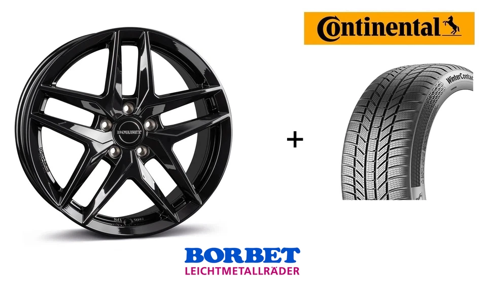 Winterräder Skoda Elroq RS Elroq 85 4x Borbet Z Felgen Conti TS870 P EV Reifen - Bild 1 von 1