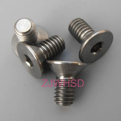 4pcs M4 x 8 Ti tanium Screw Bolt Allen hex Socket Flat head / Aerospace Grade - Image 1 of 2