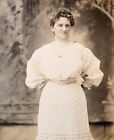 Vintage RPPC ~ Lovely Middle Age Lady ~ Photographed 1904-1918. #-4521