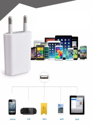 Ladegerät Adapter Netzteil Netzstecker universell USB für Iphone Samsung Xiaomi - Bild 1 von 4