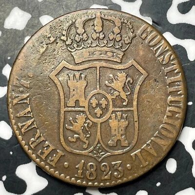 Lote de 6 cuartos España Barcelona 1823 #MK344 Foto 1 de 2