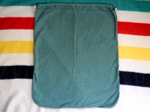 VTG 50s 60s US Army Military OG Olive Green Stencil Drawstring Bag 28x23 - Picture 1 of 6