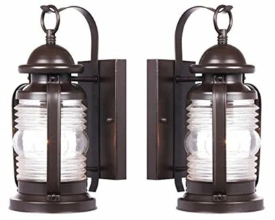 Westinghouse 6230100 Weatherby 1-Light Wall Lantern,Weathered Bronze Finish-2 Pk - Image 1 of 3
