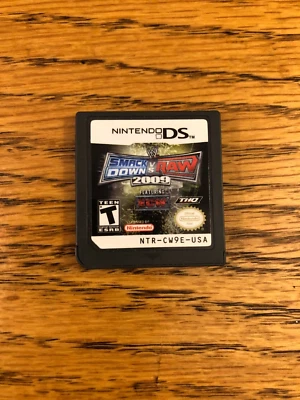 WWE SmackDown vs. Raw 2009 Featuring ECW (Nin DS, 2008) Used Tested CART ONLY - Image 1 of 2