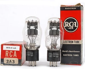 PAR EMPAREJADO 2A3/VT-95 RCA NOS Tubo Valvula Lámpara TSF Tubo Válvula ഀ 真空管 - Imagen 1 de 3