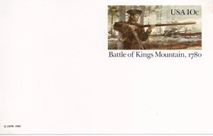 US Scott Stamp #UX85, 1980 - 10 Cent Battle of King's Mountain 1780 Post Card - Picture 1 of 1