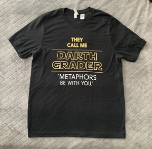 Darth Grader English Language Teacher Funny Star Wars T-Shirt Tee X-Large XL - Picture 1 of 9