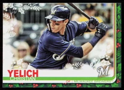 2019 Topps Holiday Christian Yelich #HW72 BASEBALL Milwaukee Brewers - Image 1 of 2