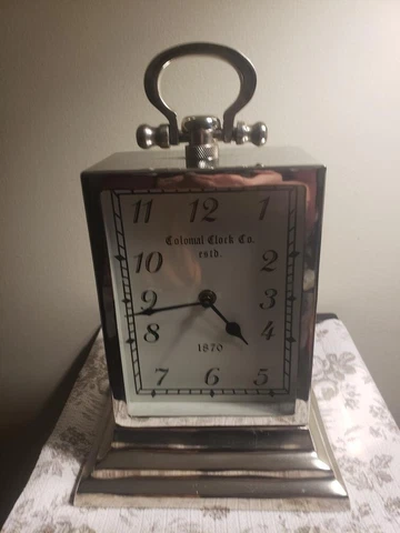Emperor Satin Nickel Desktop Clock Cover