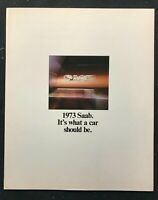 1973 SAAB 99 20-page Original Car Sales Brochure Catalog LE EMS