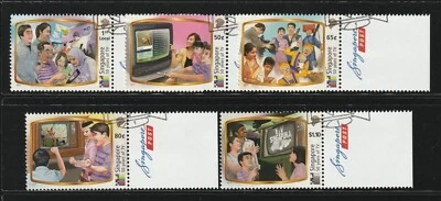 SINGAPORE 2013 50 Years TV Broadcast set of 5V CTO SG#2168-2172 - Image 1 of 2