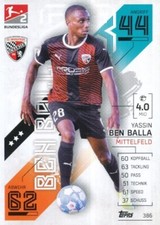 386 FC INGOLSTADT - BEN BALLA YASSIN - FRANCE CARD TOPPS BUNDESLIGA 2022