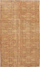 Vintage Hand-Knotted Area Rug 5'4" x 9'3" Traditional Wool Carpet
