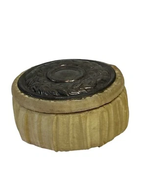 Antica Scatola Portagioie design delicato di Anne Boccali Coperchio argento 925 - Immagine 1 di 4