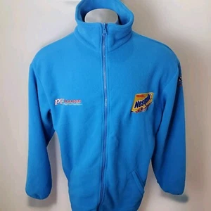 Nascar Vintage 1990’s Nestle NesQuik #10 Racing Jacket Men’s Large Nike fleece - Picture 1 of 10