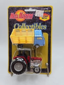 Maisto-Mega Masters Harvester roter Traktor & blauer Rungenwagen Serie 2 NEU - Bild 1 von 6
