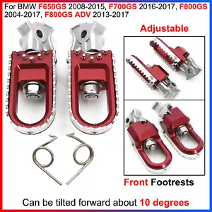 Adjustable Lean Angle Front Footrests For BMW F650GS, F700GS, F800GS, F800GS ADV - Picture 1 of 13