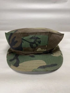 Vintage USMC Army Green Desert Storm XL Cap Camo 80s Marine 1988 ERDL Military - Bild 1 von 12