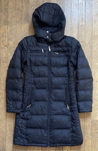 Cappotto donna lungo invernale imbottito Michael Kors taglia small full zip imbottitura oro