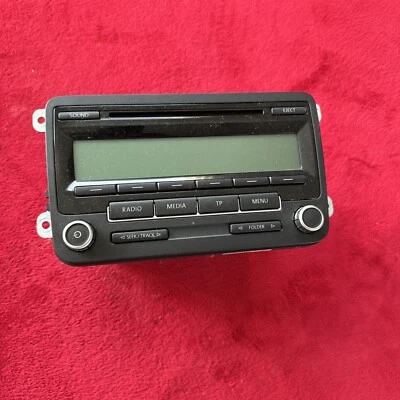 VW Golf 5 Passat Touran 7643223360 CD Player Radio Display 1K0035186P Blaupunkt - Bild 1 von 4