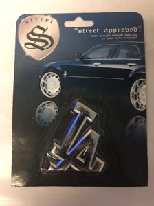 LA LEAN / SLANT LOGO 2.5" x 2.25" LOS ANGELES SLANT EMBLEM Car Accessory Decal - Picture 1 of 3