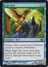 MTG - 8th Edition - Sage Owl - Foil - NM