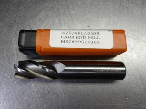 Hertel 5/8" Hartmetall Schaftfräser 4 Flöte .060R (LOC2471) - Bild 1 von 4