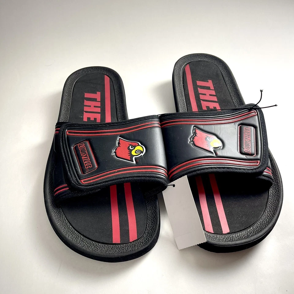 The Louisville Cardinals baseball team Sandals Mens 7-8 - Image 1 of 4