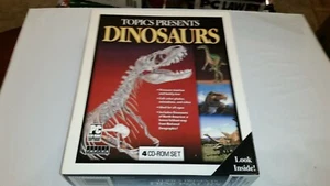Topics Entertainment Presents DINOSAURS 4 CD-Rom set dino facts and much more - Picture 1 of 4