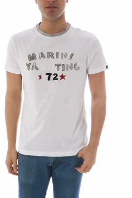 T-shirt Maglietta Marina Yachting Sweatshirt Uomo Bianco 310278014950 1 Tg. 3XL Foto 1 de 4