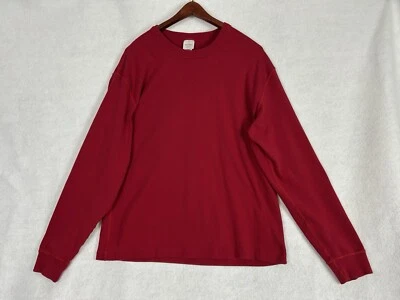Hanna Andersson Shirt Adult XXL Long Sleeve Organic Cotton Unisex Crew Neck Red - Image 1 of 4
