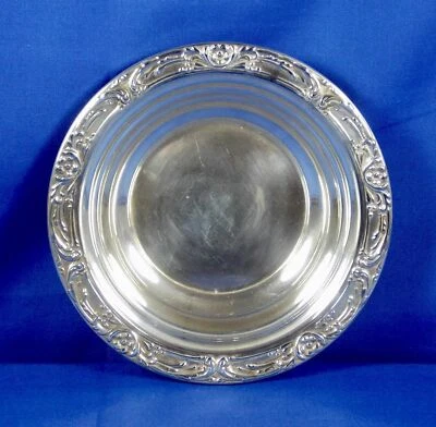 Sterling Silver Bon Bon Dish Bowl Burgundy Pattern X745 by Reed & Barton 6"x1"H - Image 1 of 4