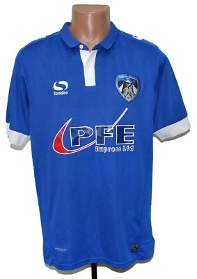 OLDHAM ATHLETIC 2016/2017 HOME FOOTBALL SHIRT SONDICO M - Image 1 of 4
