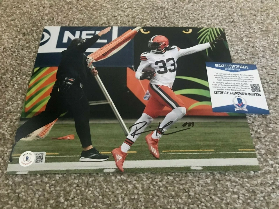 RONNIE HARRISON JR Signed Autograph 8x10 Photo CLEVELAND BROWNS TD BAS BECKETT - Изображение 1 из 1