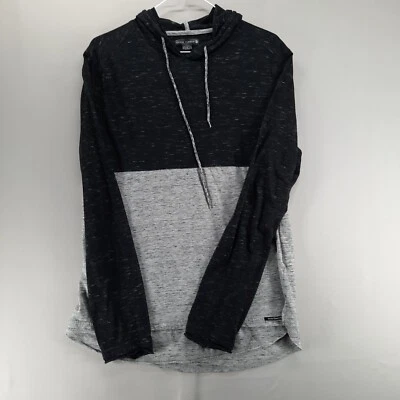 Sudadera con Capucha Ocean Current Niños L Negra Gris ColorBlock Ligera Manga Larga Foto 1 de 4