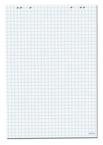 5 x Herlitz Flipchartblock kariert/blanko , Flipchartpapier Flipchartblöcke