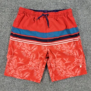 Spyder Shorts Men's XL Red Swim Trunks Drawstring Pockets Lining Floral Graphic - Picture 1 of 14
