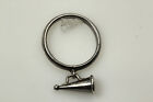 925 Sterling Silver Size 5.75 Megaphone Charm Ring 2.6 Grams (rin8127)