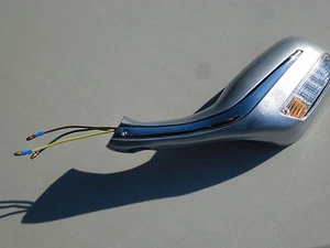 Right Side Mirror w/ turn signal in SILVER PEACE,TAOTAO,NST,ROKETA SCOOTER 8MM  - Picture 1 of 5