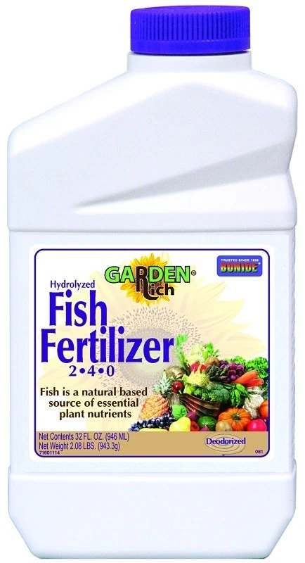 Fertilizante hidrolizado para peces Garden Rich 2-4-0 32 fl oz concentrado, desodorizado Foto 1 de 1