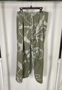 Fenini XL grün 100 % Baumwolle elastisch weites Bein Strandy Pull-On kurze Hose Boho neu mit Etikett - Bild 1 von 9