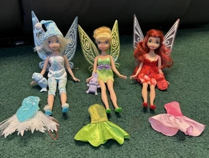 Disney Fairies Tinker Bell & Friends RAR Pyjama Party Puppen Set mit Zubehör - Bild 1 von 8