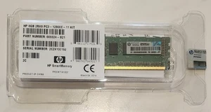 HP 669324-B21 669237-071 8GB DDR3 PC3-12800E-11 Kit Unbuffered ECC Memory - Picture 1 of 2